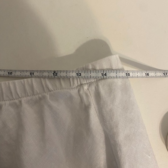 Soft Surroundings Linen A-Line Pull On Tiered Skirt Size Medium - Picture 6 of 7
